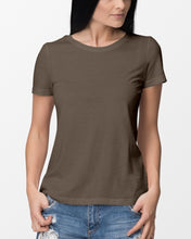 Load image into Gallery viewer, Gift For Grandpa A Big Piece Of My Heart Lives Ladies Tee
