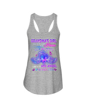 Load image into Gallery viewer, Gift For Angel Grandma Half Of My Heart Is In Heaven Ladies Flowy Tank
