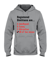 Load image into Gallery viewer, Registered Dietitians Are Intelligent Attractive Printed Mug Hoodie
