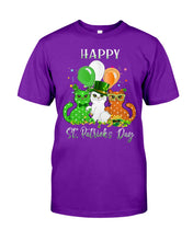 Load image into Gallery viewer, Lovely Cat And Balloons Happy St Patrick's Day Gift For Cat Lovers Guys Tee
