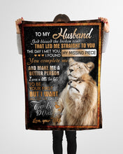 Load image into Gallery viewer, Great Universe Lion Little Too Late To Be Your First Gift For Husband Fleece Blanket
