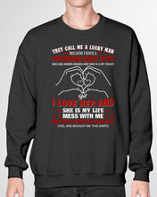 Load image into Gallery viewer, They Call Me A Lucky Man Gift For Husband Sweatshirt
