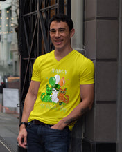 Load image into Gallery viewer, Lovely Cat And Balloons Happy St Patrick's Day Gift For Cat Lovers Guys V-Neck
