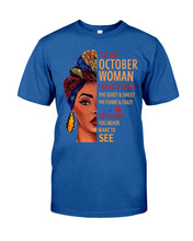 Load image into Gallery viewer, Im An October Woman I Have Three Sides Birthday Gift Guys Tee
