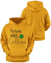 Load image into Gallery viewer, Shamrock Future Mrs Collins St Patrick's Day Hoodie
