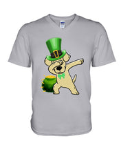 Load image into Gallery viewer, Labrador Dabbing Pot Of Gold St Patrick's Day Gift For Dog Lovers Guys V-Neck
