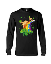 Load image into Gallery viewer, Frenchie Running On Rainbow Clover St Patrick's Day Gift For Dog Lovers Unisex Long Sleeve
