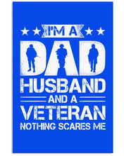 Load image into Gallery viewer, I'm A Dad Husband And A Veteran Gift For Family Vertical Poster
