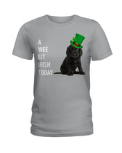 Load image into Gallery viewer, Black Cocker Spaniel Irish Today Green St. Patrick's Day Printed Mug Ladies Tee
