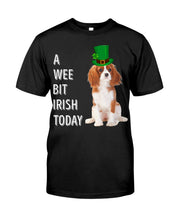 Load image into Gallery viewer, Cavalier King Charles Spaniel Irish Today Green St. Patrick's Day Printed Mug Guys Tee
