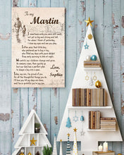 Load image into Gallery viewer, Custom Name Gift For Son I Sometimes Wish You Were Small Vertical Poster

