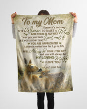 Load image into Gallery viewer, Deer Son Gift For Mom Always Be My Loving Mother Fleece Blanket
