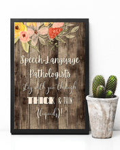 Load image into Gallery viewer, SLP Stay With You Through Thick And Thin Flower Vertical Poster
