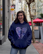 Load image into Gallery viewer, Purple Wings Gift For Angel Grandpa I Used To Be His Angel Hoodie
