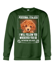 Load image into Gallery viewer, Red Toy Poodle Will Follow You St. Patrick's Day Printed Mug Sweatshirt

