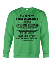 Load image into Gallery viewer, A Freaking Awesome Husband Is My Life Sweatshirt
