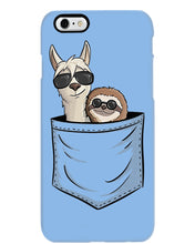 Load image into Gallery viewer, Cool Llama And Sloth In Pocket Meaningful Gift Phone case
