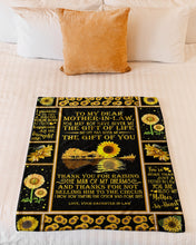 Load image into Gallery viewer, Sunflowers Gift For Mother In Law You Are Also My Daughter In Heart Fleece Blanket
