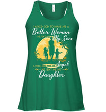 Load image into Gallery viewer, I Asked God To Make Me A Better Woman Ladies Flowy Tank
