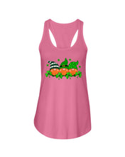 Load image into Gallery viewer, Gnome With Ginger Beard Shamrock St. Patrick's Day Printed Mug Ladies Flowy Tank
