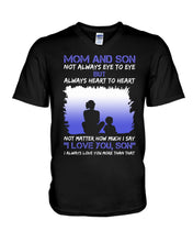 Load image into Gallery viewer, Mom And Son Always Heart To Heart Gift For Family Guys V-Neck
