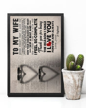 Load image into Gallery viewer, Your Smile Makes My Heart Skip A Beat Gift For Wife Vertical Poster
