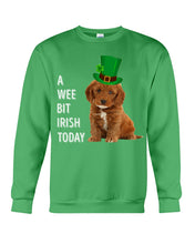 Load image into Gallery viewer, Cockapoo Irish Today Green St. Patrick's Day Printed Mug Sweatshirt
