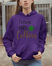Load image into Gallery viewer, Shamrock Future Mrs Collins St Patrick's Day Hoodie
