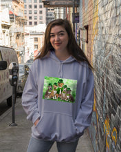 Load image into Gallery viewer, Staffordshire Leprechaun St Patrick's Day Gift For Dog Lovers Hoodie

