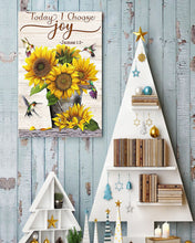 Load image into Gallery viewer, Sunflowers And Hummingbirds Today I Choose Joy Gift For Daughter Vertical Poster
