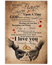 Load image into Gallery viewer, Rings Hand In Hand Gift For Fiance Falling In Love With You Vertical Poster
