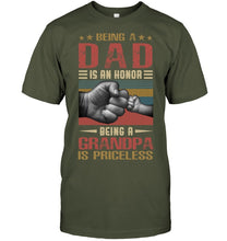 Load image into Gallery viewer, Being A Dad And Being A Grandpa Meaningful Gift For Family Guys Tee
