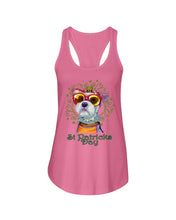 Load image into Gallery viewer, Lovely Schnauzer St Patrick's Day Gift For Dog Lovers Ladies Flowy Tank
