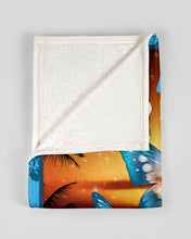 Load image into Gallery viewer, Gift For Women Just A Girl Who Loves Beaches And Butterflies Fleece Blanket
