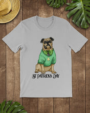 Load image into Gallery viewer, Bulldog Green Tee St Patrick's Day Gift For Dog Lovers Guys Tee

