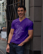 Load image into Gallery viewer, Splints Button Hook Therapy Putty Goniometer Resistance Bands Guys V-Neck
