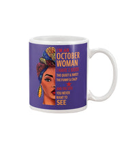 Load image into Gallery viewer, Im An October Woman I Have Three Sides Birthday Gift Mug
