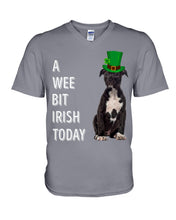 Load image into Gallery viewer, American Staffordshire Terrier Irish Today Green St. Patrick's Day Printed Mug Guys V-Neck

