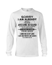 Load image into Gallery viewer, A Freaking Awesome Husband Is My Life Unisex Long Sleeve
