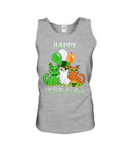 Load image into Gallery viewer, Lovely Cat And Balloons Happy St Patrick's Day Gift For Cat Lovers Unisex Tank Top
