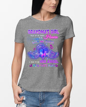 Load image into Gallery viewer, Gift For Angel Grandma Half Of My Heart Is In Heaven Ladies Tee
