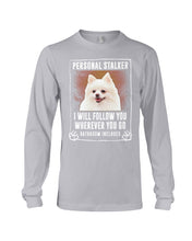 Load image into Gallery viewer, White Pomeranian Will Follow You St. Patrick's Day Printed Mug Unisex Long Sleeve
