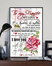 Load image into Gallery viewer, I Love You With All My Heart Gift For Fiancee Vertical Poster
