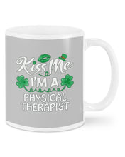 Load image into Gallery viewer, Physical Therapist Green Lip Shamrock St. Patrick's Day Color Changing Mug Mug
