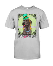 Load image into Gallery viewer, Funny Great Dane With Top Hat St Patrick's Day Gift Guys Tee
