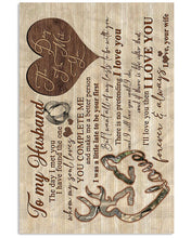 Load image into Gallery viewer, All Of My Lasts With You Gift For Husband Vertical Poster
