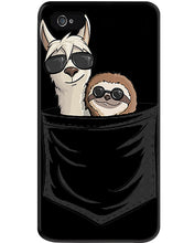 Load image into Gallery viewer, Cool Llama And Sloth In Pocket Meaningful Gift Phone case
