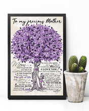 Load image into Gallery viewer, Purple Tree Gift For Precious Mother You've Given Me So Much Vertical Poster
