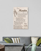 Load image into Gallery viewer, Custom Name Gift For Son I Sometimes Wish You Were Small Matte Canvas
