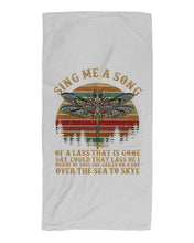 Load image into Gallery viewer, Sing Me A Song Dragonfly Retro Vintage Beach Towel
